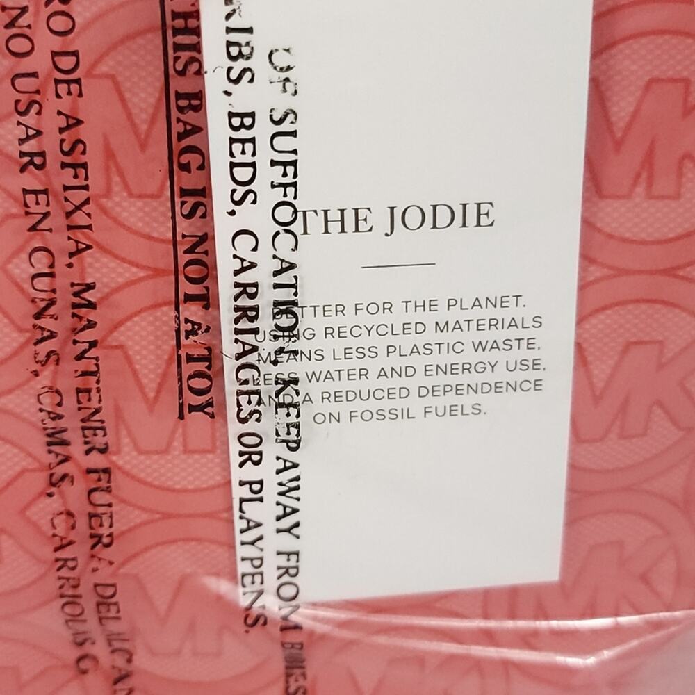 Michael Kors Small Tote Bag The Jodie Jacquard Pink Grapefruit - Picture 7 of 9